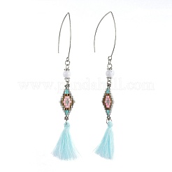 Borlas colgante los pendientes&nbsp;EJEW-JE02836-M