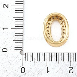 Pendentifs avec zircon cubiques à micro-pavés en laiton&nbsp;KK-B167-22G-0
