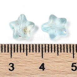 Transparente sprühlackierte Milchglasperlen&nbsp;GLAA-NH0003-01G