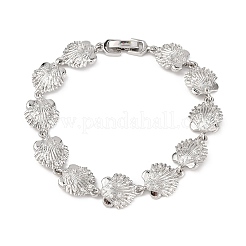 Bracelets à maillons en laiton micro pavé en zircone cubique transparente pour femmes&nbsp;BJEW-H209-09A-P