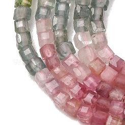 Colliers de perles de tourmaline multicolores naturelles&nbsp;G-D110-B02-02