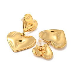 Pendientes colgantes de acero inoxidable 304&nbsp;EJEW-P253-01G