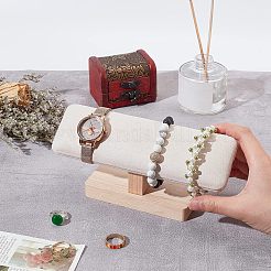 Présentoirs de bracelet en t-bar en faux daim en bambou&nbsp;BDIS-WH0002-07B