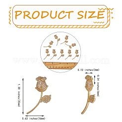 5pcs latón micro pavimentar colgantes de circonita cúbica transparente&nbsp;ZIRC-SZ0002-53