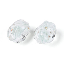 Handgefertigte Stränge aus Glasperlen und Glitzerpuderperlen&nbsp;LAMP-T023-29F