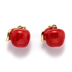 Messing Emaille Anhänger / charms&nbsp;KK-O140-03G