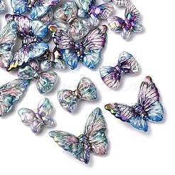 24 Stück 6 Stile UV-Beschichtung bedruckte undurchsichtige Acrylperlen&nbsp;PACR-FS0001-10
