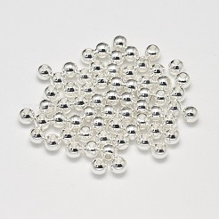 Perlas espaciadoras redondas de latón enchapado en rack&nbsp;KK-I601-6mm-S-RS