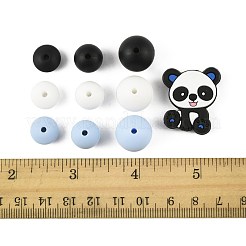 40 pièces 10 styles de perles de silicone&nbsp;SIL-FS0001-27A