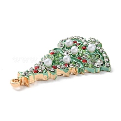 Weihnachtsanhänger aus Zinklegierung mit Strassen&nbsp;X-PALLOY-K008-01C-KCG
