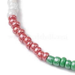 4 stücke 4 stile weihnachten glas samen perlen stretch armband sets&nbsp;BJEW-JB10475