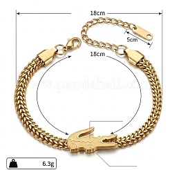 Braccialetti a un filo con maglie in acciaio inossidabile 304&nbsp;WGCD4B2-02