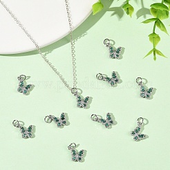 Breloques en laiton Shegrace serties de micro-pavés de zircone cubique&nbsp;XGRQ5K925-628P-G