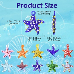 5pcs pendentifs au chalumeau faits à la main&nbsp;LAMP-YW0001-67A