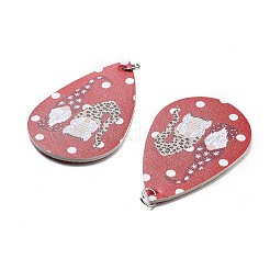 Gros pendentifs en cuir pu&nbsp;FIND-R050-03E
