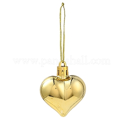 Décorations de pendentifs en forme de cœur en plastique galvanisé pour la saint-valentin&nbsp;KY-D020-02A