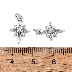 Dijes de latón con circonitas cúbicas transparentes de Shegrace&nbsp;XGRQ3P687-581P
