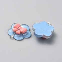 Anhänger aus transparentem Harz für Haarnadel-Accessoires&nbsp;RESI-WH0081-02A
