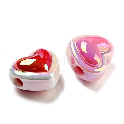 Placage uv perles acryliques irisées arc-en-ciel&nbsp;X-PACR-I003-01