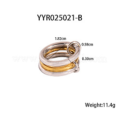Stapelbare Fingerringe aus Edelstahl&nbsp;UW8774-1