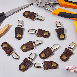 10 Stück Schuhschnallenclips aus Rindsleder&nbsp;AJEW-FH00024