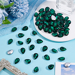 110 Stück spitz zulaufende Glas-Strass-Cabochons&nbsp;RGLA-HY0001-05B