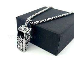 Collares colgantes de silbato punk de acero inoxidable 304&nbsp;BE9352