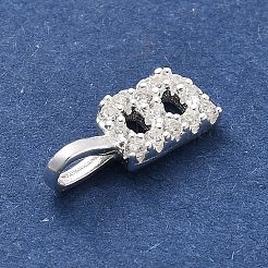 925 Sterling Silber mit Zirkonia Charms&nbsp;STER-Q004-01B-S