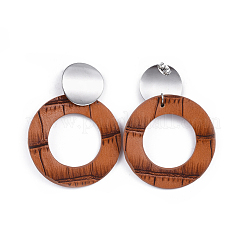Pendientes colgantes de cuero de la PU&nbsp;EJEW-JE03294-03
