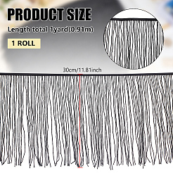 1 Yard Quastenbesatz aus Kunststoff mit Trompetenperlen&nbsp;OCOR-BC0006-60B