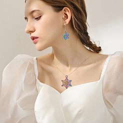 25 pendentif en alliage de couleur arc-en-ciel&nbsp;PALLOY-NB0002-07-RS