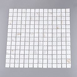 Cabochons en mosaïque de coquillages d'eau douce naturels&nbsp;SHEL-Q029-05C