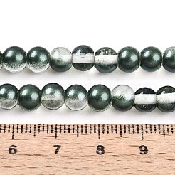 Peinture de cuisson perles de verre transparentes brins&nbsp;DGLA-N011-6mm-07