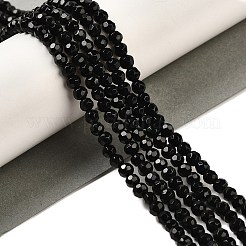 Natürliche schwarze Obsidian Perlen Stränge&nbsp;G-Z068-B10-02