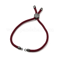 Bracelets coulissants en corde milan torsadée à moitié finis&nbsp;FIND-G032-01B-12