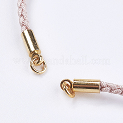 Creazione di bracciali in cordoncino di cotone intrecciato&nbsp;MAK-I006-08G