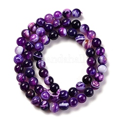 Fili di agata naturale a strisce / fili di agata legati&nbsp;G-H037-A02-03