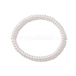 Bracciali elastici trasparenti con perline di vetro verniciate a spruzzo per le donne&nbsp;BJEW-JB11755