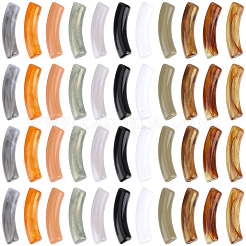 88pcs 11 couleurs perles acryliques opaques&nbsp;MACR-PA0001-89