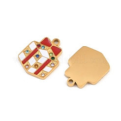 Colgantes navideños de acero inoxidable 304 esmaltados&nbsp;SA-CBA85C0-02B-G