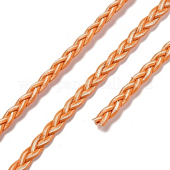 Cordón trenzado de cuero de PU de 3 capa&nbsp;OCOR-Q059-01L