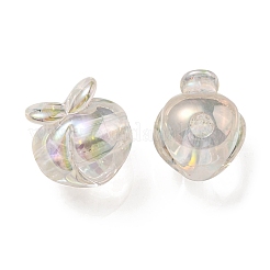 Placcatura uv perline acriliche iridescenti arcobaleno&nbsp;OACR-F004-02G