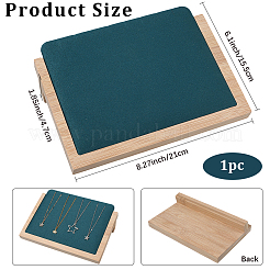 Présentoir à bijoux en bois avec support incliné pour colliers&nbsp;AJEW-WH20033-046C
