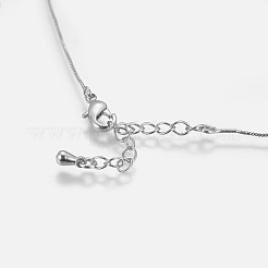 Collane ciondolo in ottone&nbsp;NJEW-I105-02P