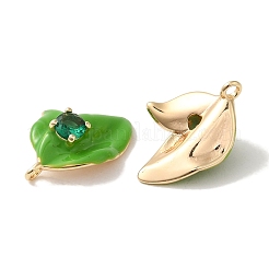 Pendentifs d'émail en laiton &nbsp;X-KK-S368-06G
