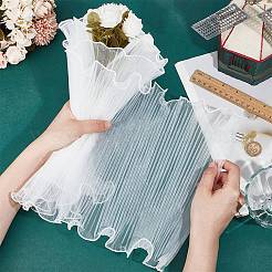 1 Stück plissierter Spitzenbesatz aus Organza-Gaze&nbsp;OCOR-BC0006-99C