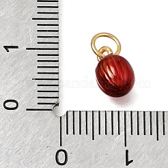 Pendentifs d'émail en laiton &nbsp;KK-G605-09G