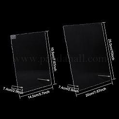 2 juego de 2 estilos de tablero de exhibición de arte de uñas acrílico transparente rectangular&nbsp;ODIS-NB0001-35