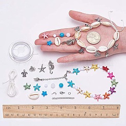 DIY Sommer Strand Fußkettchen machen&nbsp;DIY-SC0002-66