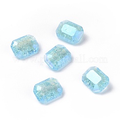 Cabochon di strass di vetro in stile chiaro di luna craquelé&nbsp;RGLA-J018-A-IO